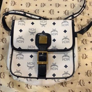 Black and white MCM CROSS BODY